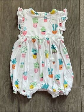 Angel Dear House Plant 0-3m Bamboo Baby Romper